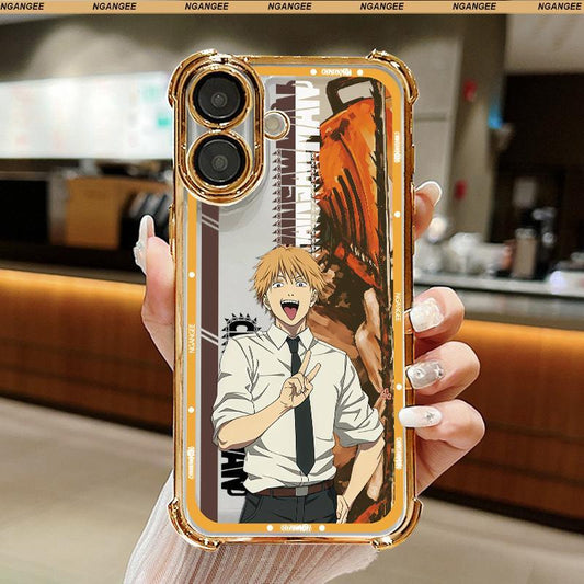 Chainsaw Man Anime-Style Case for Samsung and Iphone Fit Galaxy S22 S23 S24 S25 S24ULTRA and Iphone 17 17AIR 17 PRO MAX 11 12 13 14 15 16 plus LJR1-6