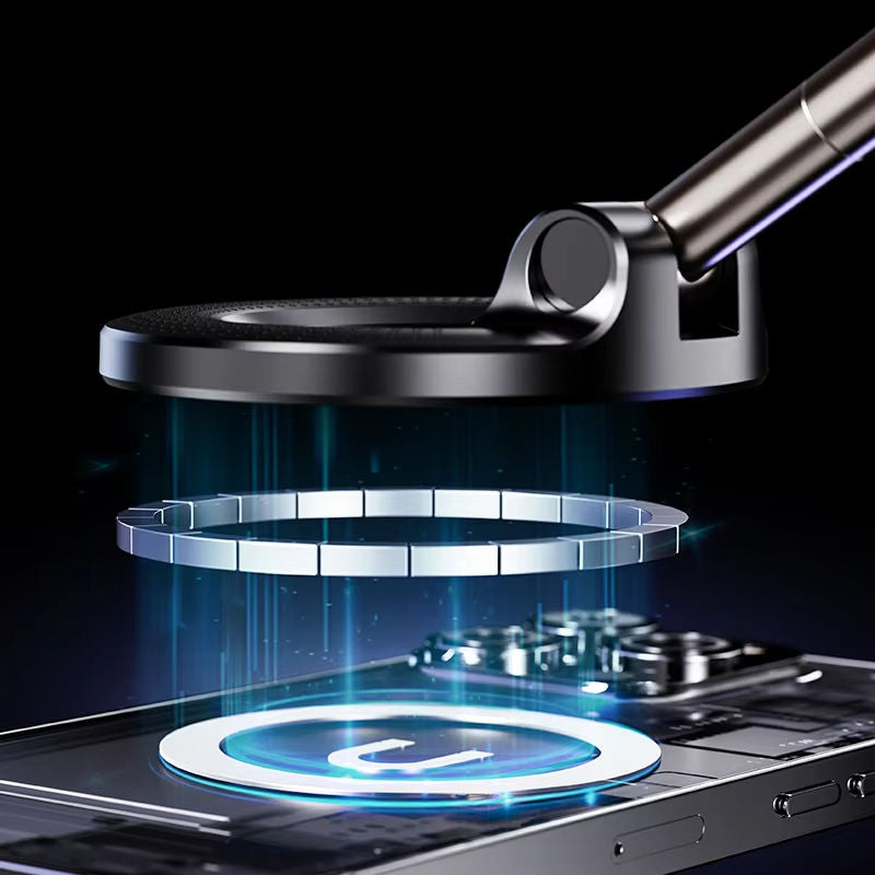 Magnetic Vacuum Car Mount Phone Holder Vacuum Suction Cup Car Phone Stand Universal GPS Navigation Stand for Car Smooth Surfaces