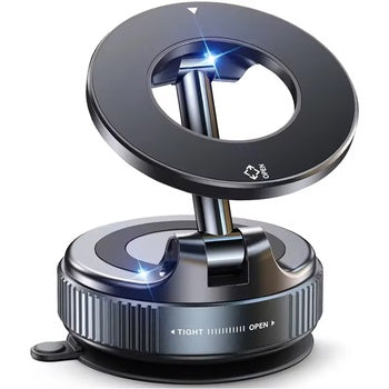 Magnetic Vacuum Car Mount Phone Holder Vacuum Suction Cup Car Phone Stand Universal GPS Navigation Stand for Car Smooth Surfaces